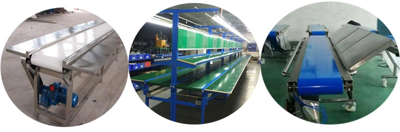 Material Handling Conveyor PVC/PU/Stainless Steel Belt Conveyor for Food Processing Industry