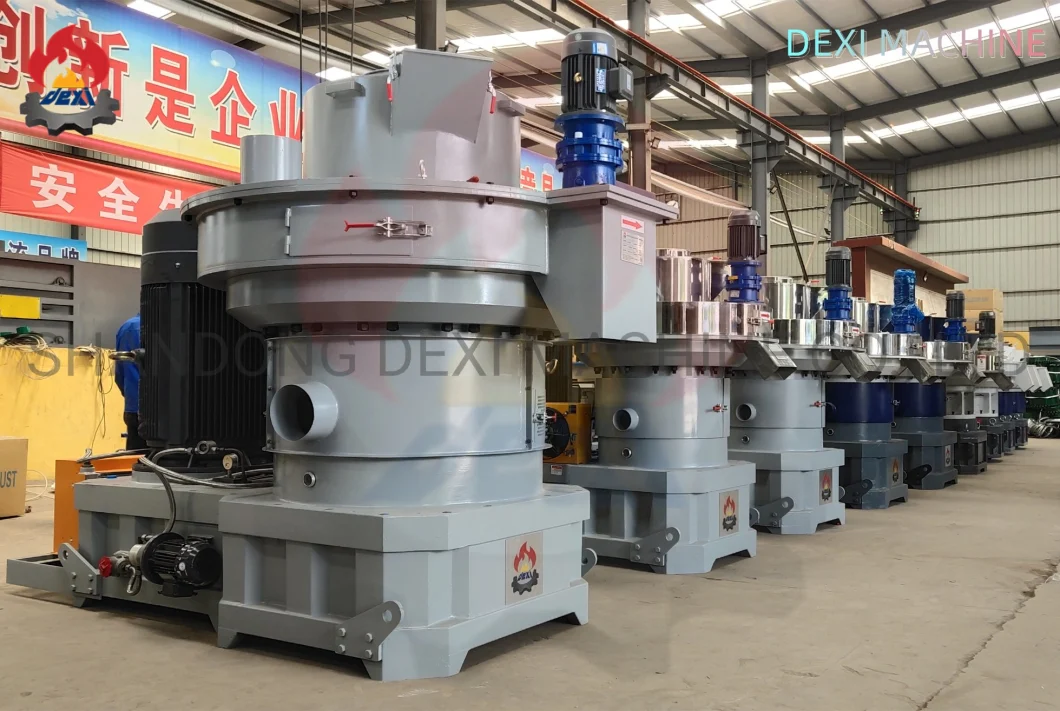 132kw Rice Peanut Husk Biomass Wood Sawdust Bagasse Straw Chips Shaving Efb Press Pelletizer Fuel Biofuel Industry Pellet Making Mill Maker Pelleting Machine