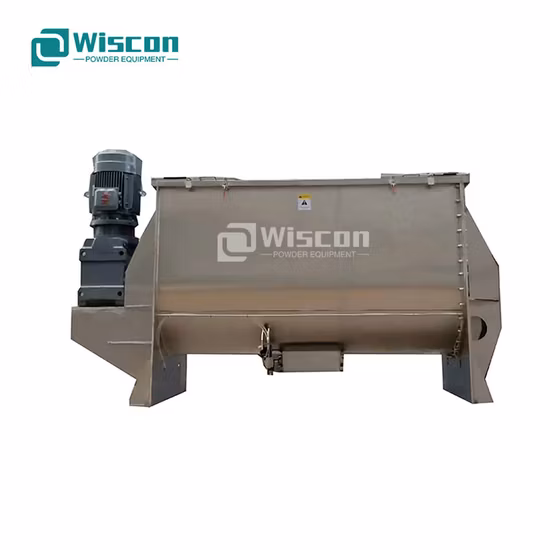 Mélange horizontal de poudre sèche alimentaire chimique industrielle à double ruban en spirale