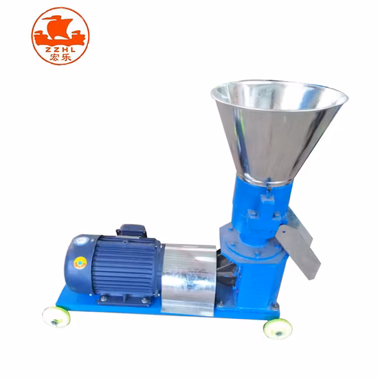 Hot Sale Ring Die Pelleter Mill Extrudeuse Modèle plat Pellet Feed Particules Machine