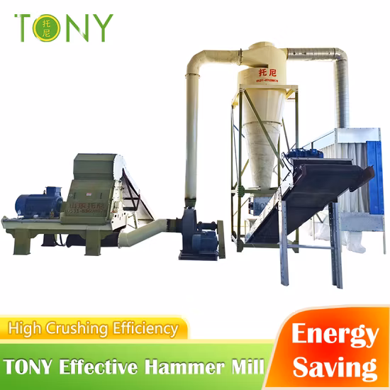 Broyeur à marteaux de concassage de bois à haute efficacité Sg