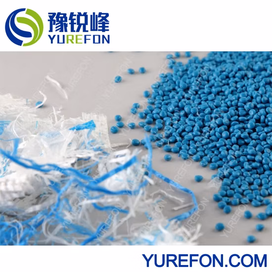 L'anneau d'eau meurent le visage coupant les restes de bouteille en plastique gaspillés d'animal familier extrudeuse de granules de flocons de granules faisant des machines