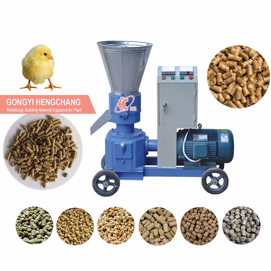 Ventes directes d'usine Ménage Petit plat Die Alfalfa Poultry Animal Chicken Fish Feed Pellet Machine